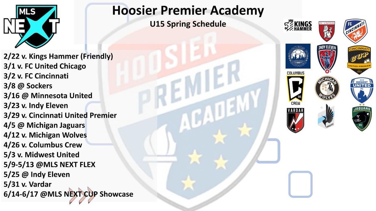 2010 boys spring schedule drop. 

Looking forward to these matches and have work to do to make the flex playoff.