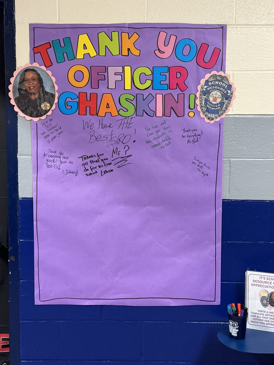 Our SRO at Northeast is the most awesomeness SRO in <a href="/GCSCHOOLLS/">Gcsnc</a>. 
Happy SRO Day to Officer Ghaskins!