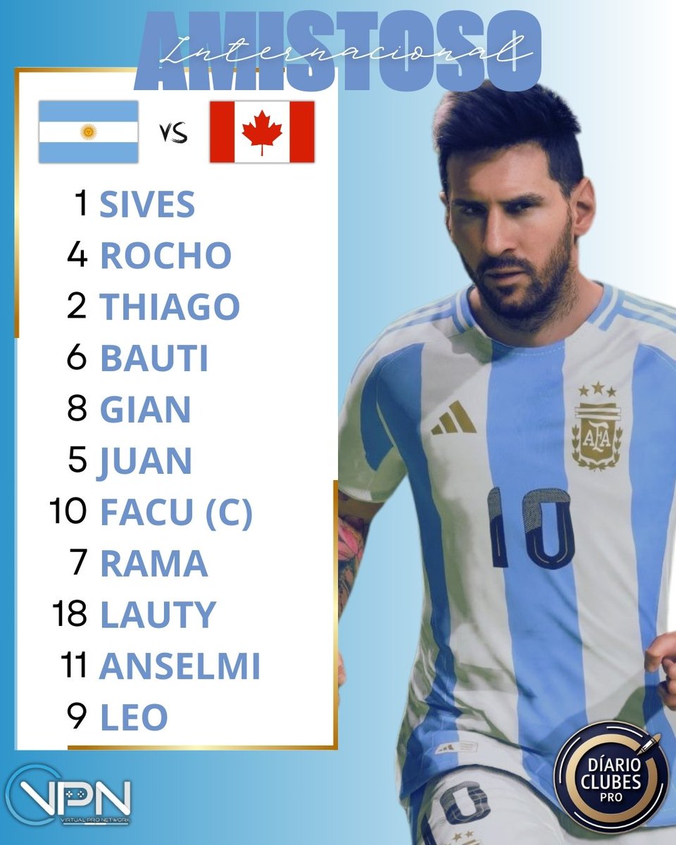 DiarioClubesPro's tweet image. #DiarioClubesPro 📰

En la noche de ayer la selección Argentina de VPN realizó 3 amistosos con la selección de Canadá en donde fue ampliamente superior al rival ganando los 3 encuentros.

¡ Vamos los pibes ! 🇦🇷👏