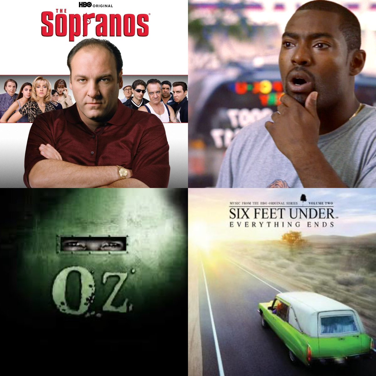 Ziggys_Duck's tweet photo. Early 2000’s HBO. Had them all in production at the same time. https://t.co/ug8B2jEDGQ