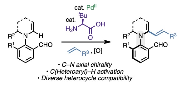 Engle Lab (@englelab) on Twitter photo We've been drawn to selective activation of C(alkenyl)–H bonds for a long time. In a new <a href="/ACSCatalysis/">ACS Catalysis</a> paper, <a href="/sunjuntao1/">Juntao Sun</a> & team turned attention to an interesting situation where functionalizing enamine-type azaheterocycles creates a chiral C–N axis.
tinyurl.com/mpjjb99w We've been drawn to selective activation of C(alkenyl)–H bonds for a long time. In a new <a href="/ACSCatalysis/">ACS Catalysis</a> paper, <a href="/sunjuntao1/">Juntao Sun</a> & team turned attention to an interesting situation where functionalizing enamine-type azaheterocycles creates a chiral C–N axis.
tinyurl.com/mpjjb99w