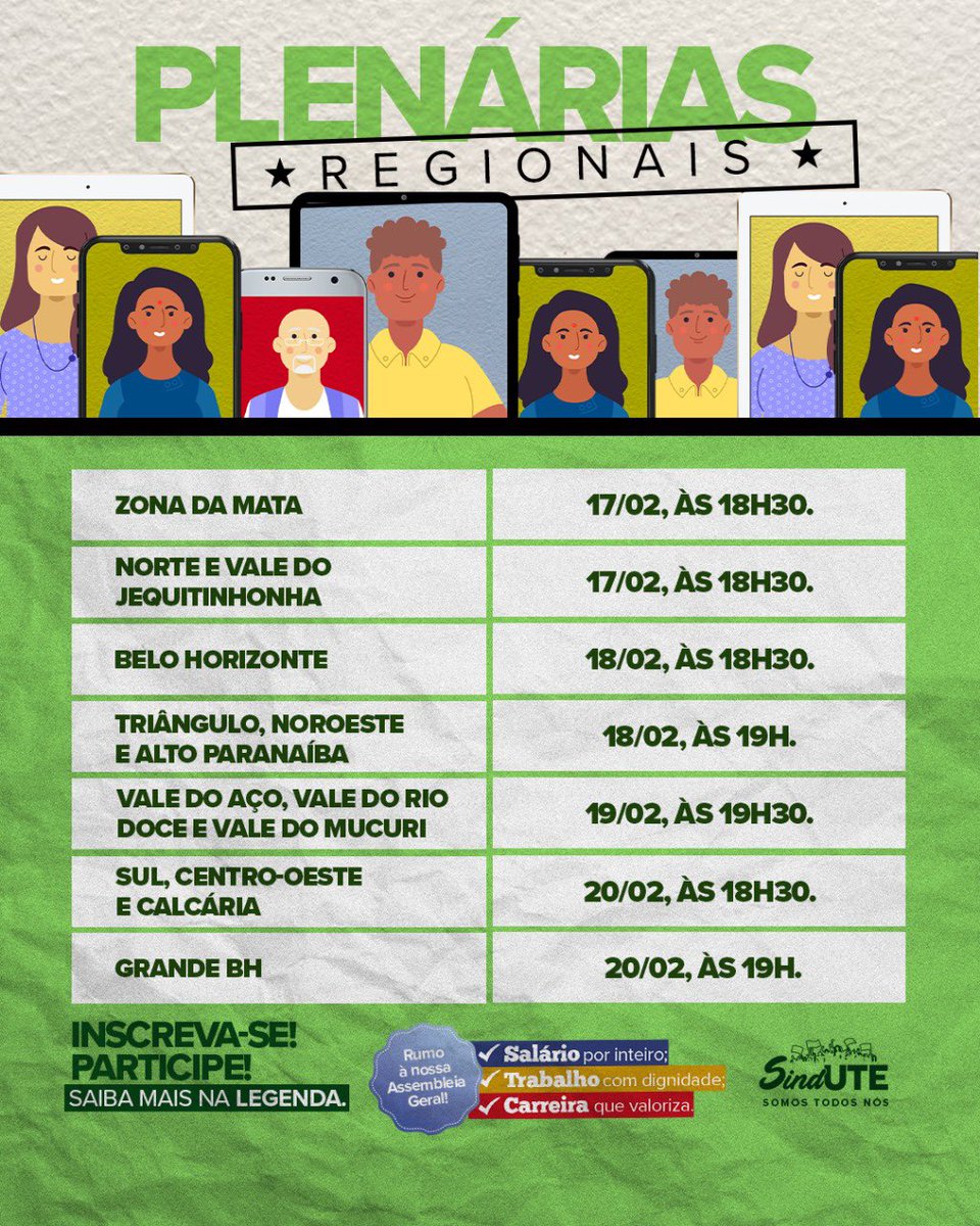 sinduteoficial's tweet photo. 🤔 Já se inscreveu? Segue o link: https://t.co/ogd07hepos https://t.co/1LV48dPzW3