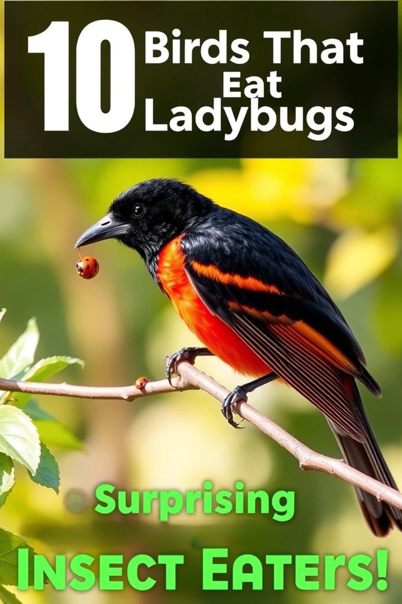 lbirdwatching's tweet photo. Some birds eat ladybugs! 🦅🐞 Discover which ones and why: https://t.co/6sbvVgyM7S

#birdwatching #ladybugs #wildlife 

Image created using PicLumen. https://t.co/Ylc5Ko1Q0W