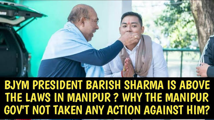 KapthangHaokip's tweet photo. Former @BJYM #Manipur President, Mr. Barish Sharma, publicly exposed 
Mr. @NBirenSingh complicity and  involvement in the unabated violence in #Manipur.

Internal discord is brewing up between #NBirenSingh's minions.

#ManipurTapes
@HMOIndia @AmitShah @BhallaAjay26 @sambitswaraj https://t.co/FgixUCIWMp