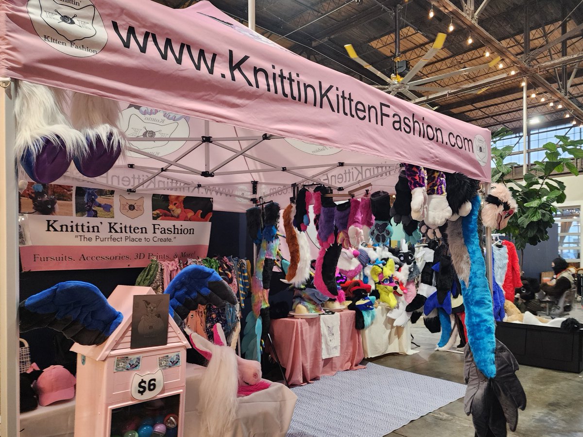 Knittin Kitten Fashion (@knittinkittenf) on Twitter photo We had a wonderful time vending at the Fizzy Fox Furry Fair. We were able to vend a 20×20 booth with our 15 premades.
We will have 11 premades for <a href="/FurSquared/">RenFur² at FurSquared</a> . We look forward to seeing everyone there!
#Furry #fursuitmaker #fizzyfoxsodashop We had a wonderful time vending at the Fizzy Fox Furry Fair. We were able to vend a 20×20 booth with our 15 premades.
We will have 11 premades for <a href="/FurSquared/">RenFur² at FurSquared</a> . We look forward to seeing everyone there!
#Furry #fursuitmaker #fizzyfoxsodashop