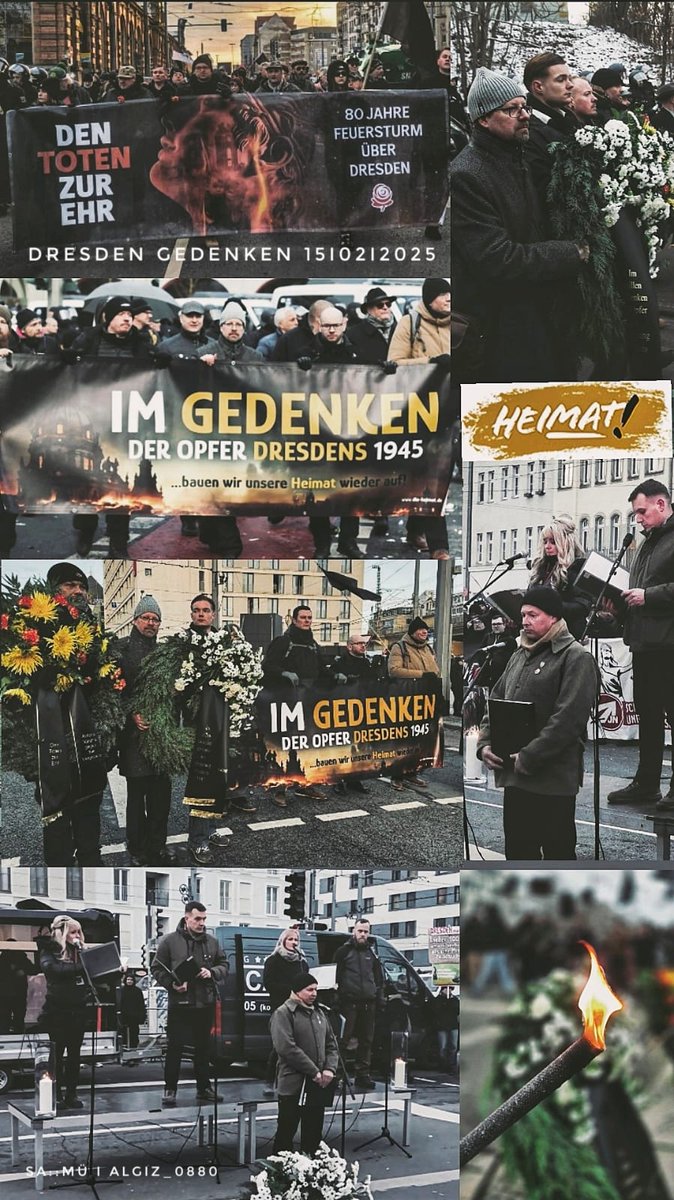 heimat_de's tweet image. Wir werden Dresden und die unzähligen anderen deutschen Städte niemals vergessen. 

Auch im kommenden Jahr fahren wir wieder nach Dresden, um den Toten unseres Volkes die letzte Ehre zu erweisen. 

Tot sind nur jene, die vergessen werden!

#dd1302  #dresden #dd1502