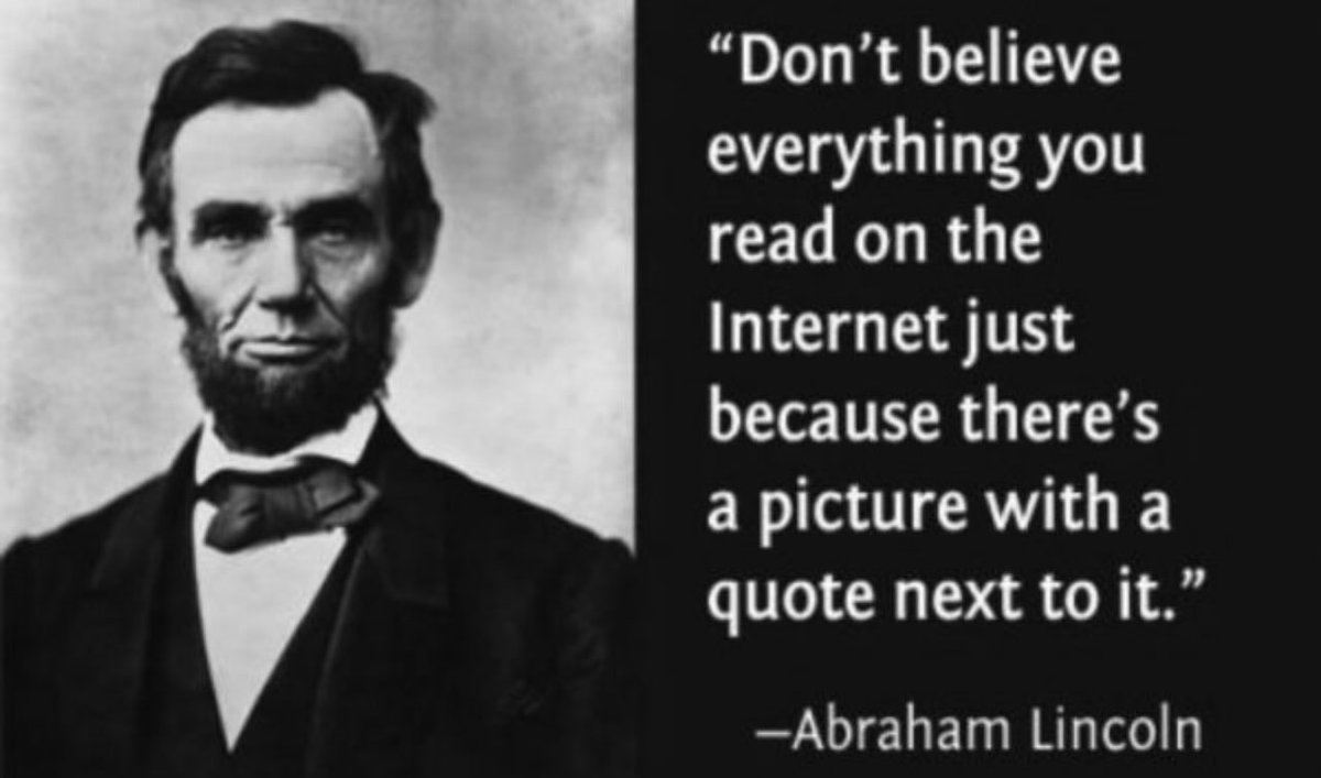 Happy President’s Day
Here is a little wisdom from Honest Abe that still rings true today.