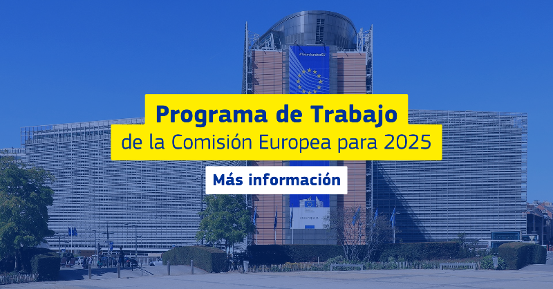 ComisionEuropea's tweet photo. El recién presentado «Programa de Trabajo de la Comisión 2025» establece las estrategias clave, los planes de acción y las iniciativas legislativas que constituirán los pilares de nuestra labor durante esta legislatura.

🇪🇺 Por una UE más segura y próspera.

Toda la información⬇️