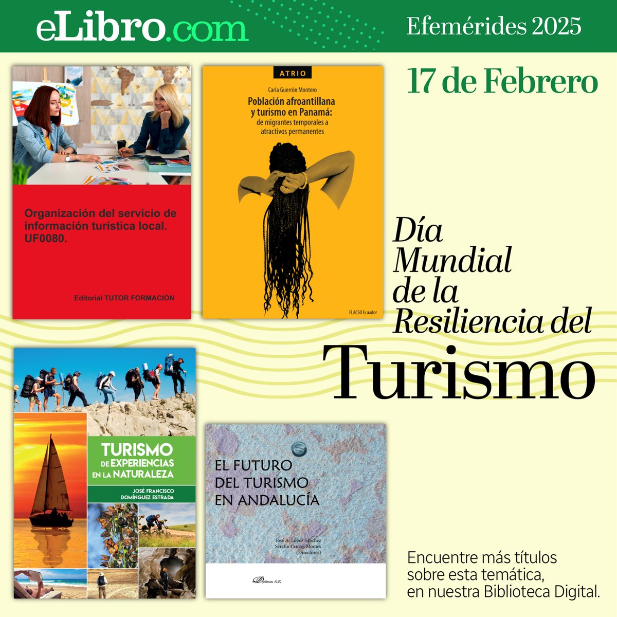 eLibro_com's tweet photo. El Turismo como instrumento para fomentar el crecimiento económico sostenido, el desarrollo social y la inclusión financiera, posibilita la formalización del sector informal, el fomento de la movilización de recursos nacionales y la protección del medio ambiente.
.
#eLibro https://t.co/0iEsjvs2Td