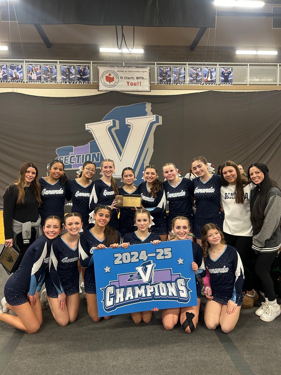 Congratulations to our 2025 Class D1 Winter Cheerleading Sectional Champions! Good luck at the #NYSPHSAA Competitive Cheerleading State Championships March 8th! #SecVCheer