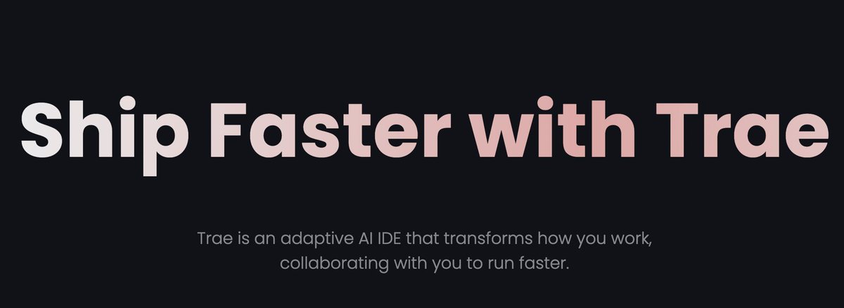 TheAIColony's tweet image. From now on, coding will be easier than ever.

Try it now: [trae.ai/?utm_source=co…]

#TraeAI #AIforDev #SmartCoding #AIProgramming #CodeBetter #Trae #FreeCodingTool