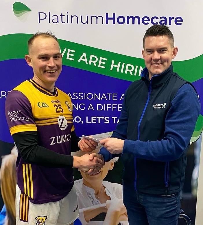 Wexford GAA's Senior Football Man of the Match proudly sponsored by Platinum Homecare Ltd was awarded to Sean Ryan. Sean finished with a tally of 2-1 in Wexford's victory over Carlow in Round 3 of the Allianz National Football League.