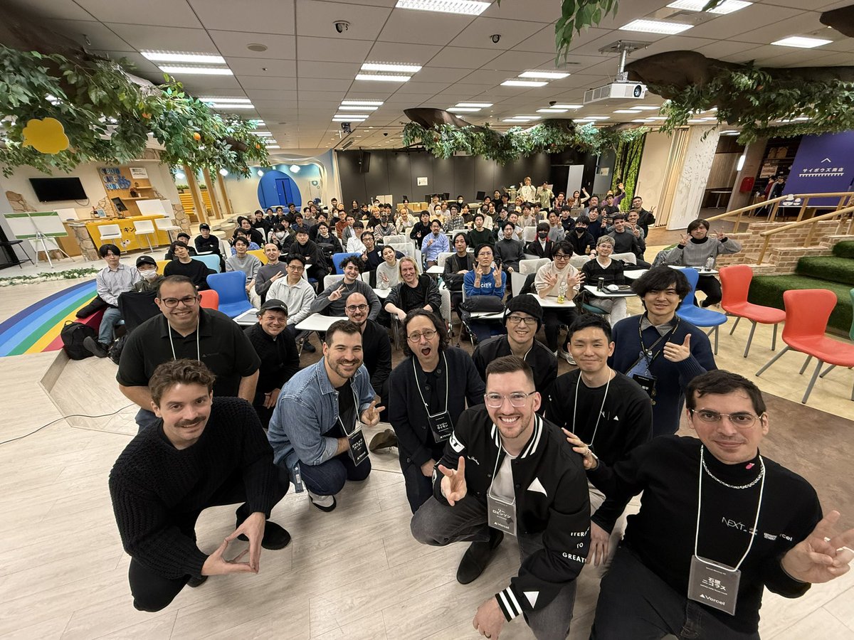 taishiyade's tweet image. Vercel meetup was 🔥
#vercel
#v0 

@rauchg 
@jaredpalmer 
@leeerob 
@chibicode