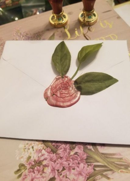 lavieestbelIe's tweet photo. Pink wax seals https://t.co/2C0LX03kWJ