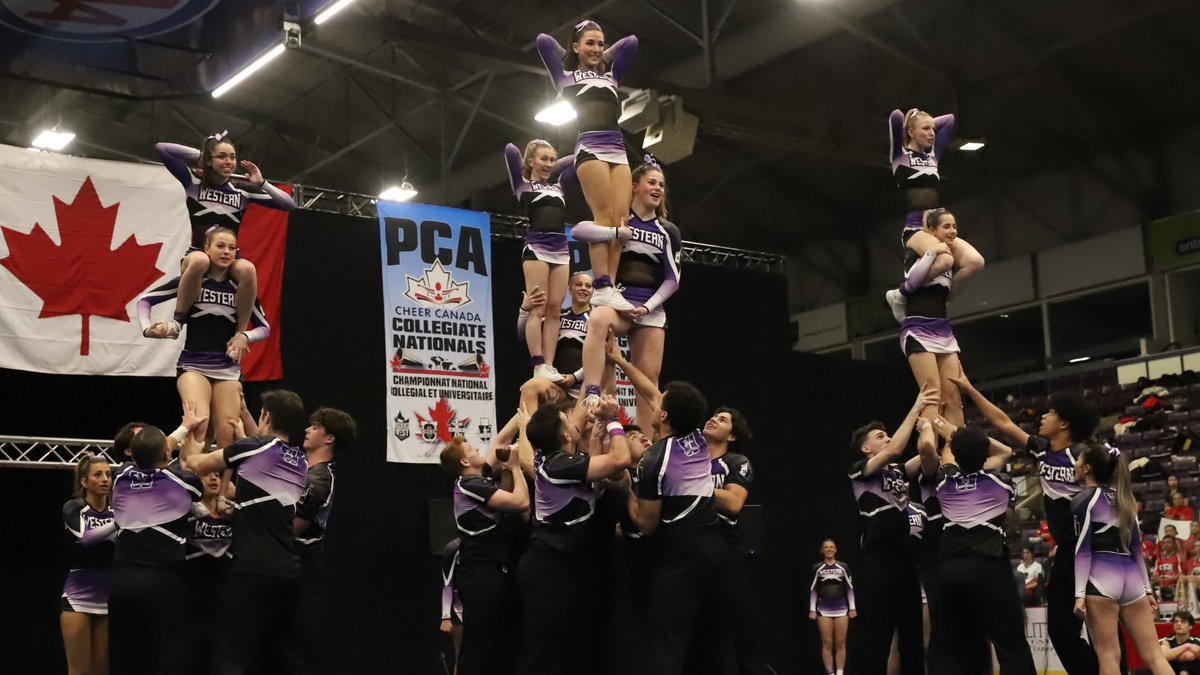 The Western Mustangs Cheerleading team are National Champions for the 37th time! The team cemented their legacy at the 2025 Power Cheerleading Athletic/Cheer Canada (PCA) National Collegiate Championships where 20 universities and over 700 competitors were in attendance. 

"A
