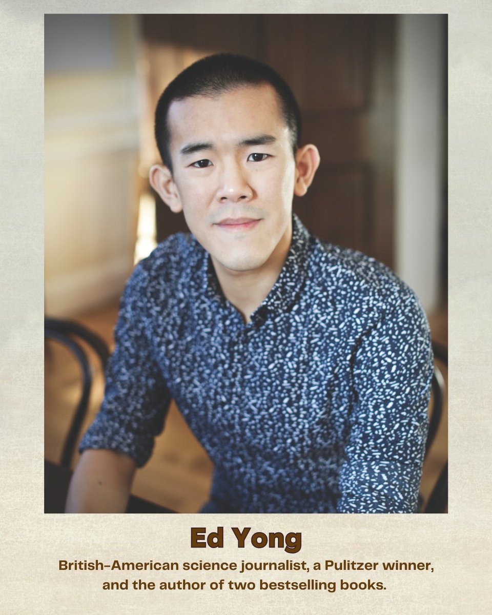 On March 25th, 2025, we will be welcoming British-American science journalist, Pulitzer winner, and author of two best-selling books, Ed Yong. Learn more about Ed Yong here: edyong.me

Excited to hear more? Get tickets here: liedcenter.org/event/ed-yong-…