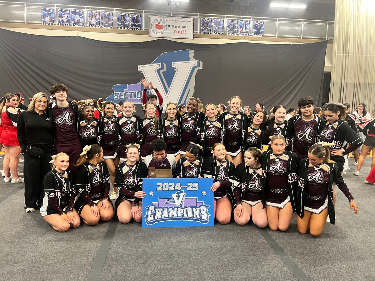Congratulations to our 2025 COED Winter Cheerleading Sectional Champions! Good luck at the #NYSPHSAA Competitive Cheerleading State Championships March 8th! #SecVCheer