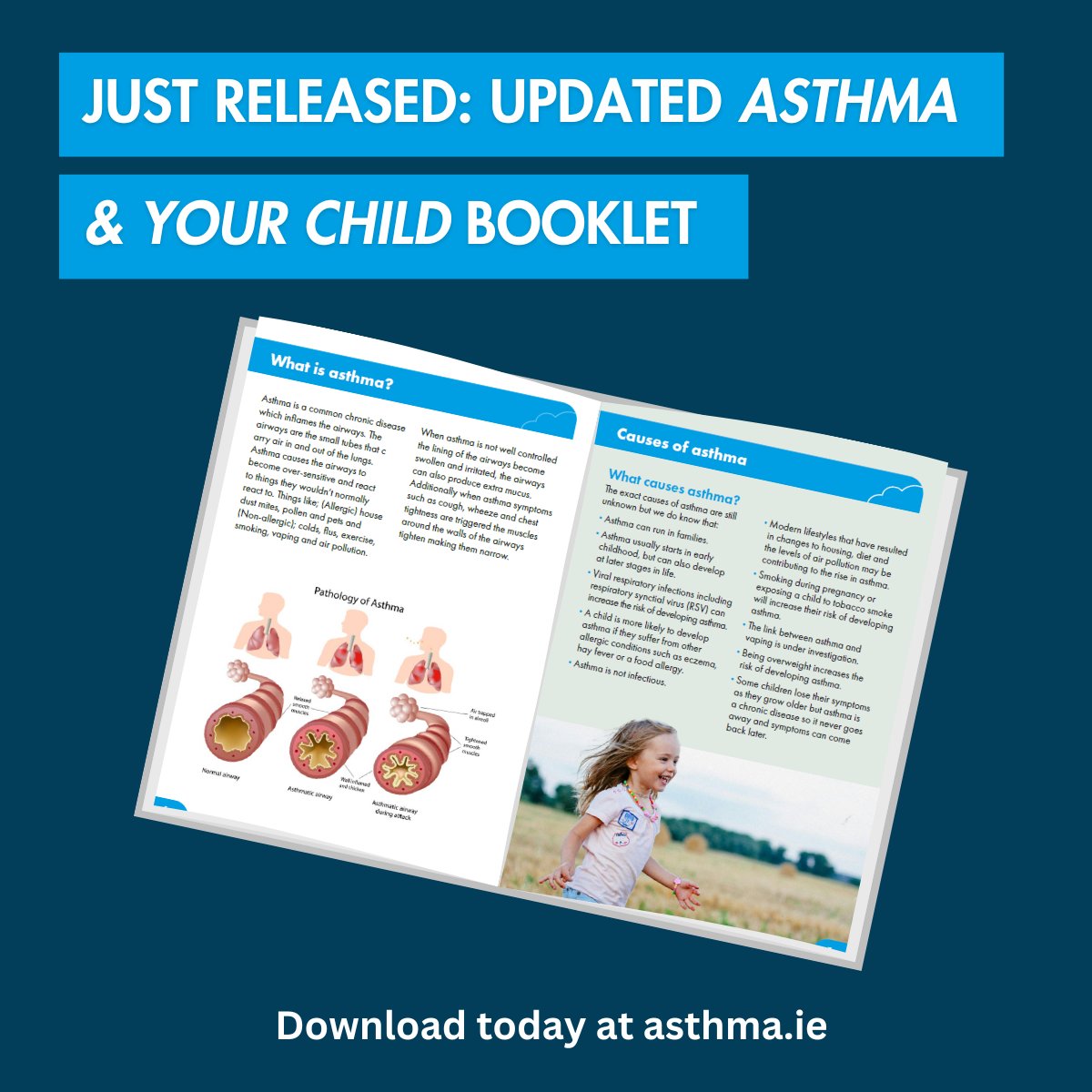 📢 Our newly updated 'Asthma and Your Child' booklet is here!

This essential guide helps parents and guardians manage their child's asthma.

Download your copy here: bit.ly/Asthma-Child