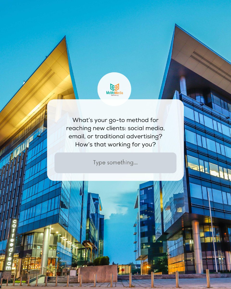 CRE Professionals, we want to know!

What’s your go-to method for reaching new clients:
📱 Social media?
📧 Email marketing?
📜 Traditional advertising?

And, more importantly, how’s that working for you? Let’s compare notes! 👀