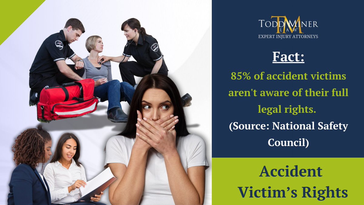 Accident? Know Your Rights! 
Did you know that 85% of accident victims are unaware of their full legal rights? It's easy to feel lost and overwhelmed after an accident.

#ToddMinerLaw #floridalaw #floridalawyer