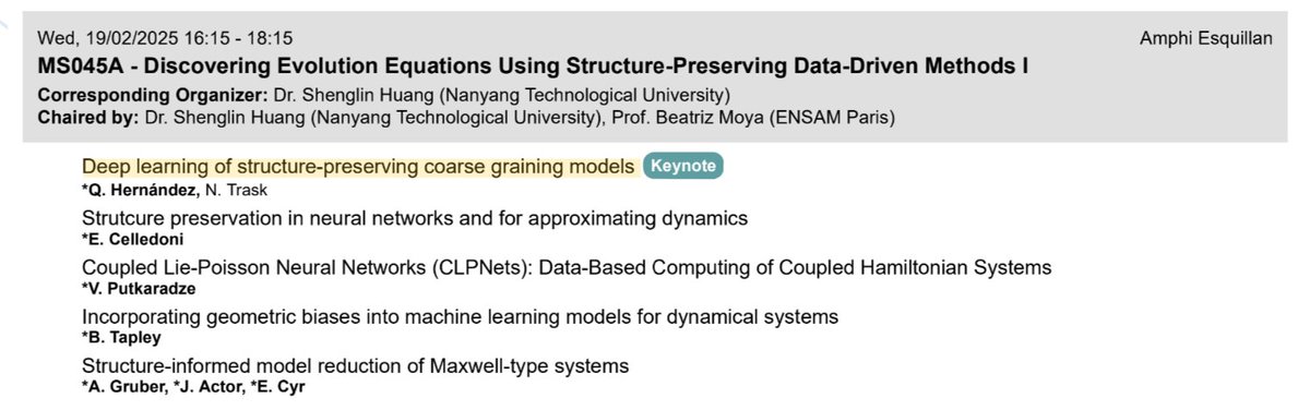 Visiting beautiful Paris for the #AICOMAS2025 Conference. Make sure you don't miss my first keynote of my recent work <a href="/Penn/">Penn</a>, about coarse-graining of MD models! See you on Wednesday! 😄