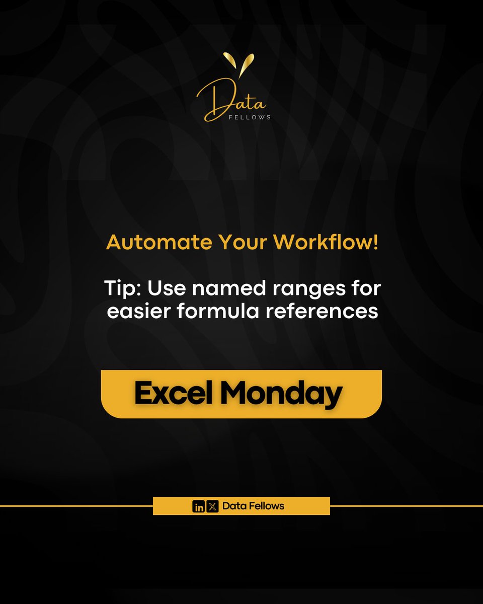 DatafellowsInfo's tweet image. Excel Monday 

1️⃣ Combine `IF` with other functions for advanced logic.  
2️⃣ Use named ranges for cleaner formulas.  
3️⃣ Ditch `VLOOKUP` `INDEX-MATCH` is the real MVP!  

🚀 Work smarter, not harder with these hacks! 

#Excel #MondayMotivation #DataTips #ProductivityHacks