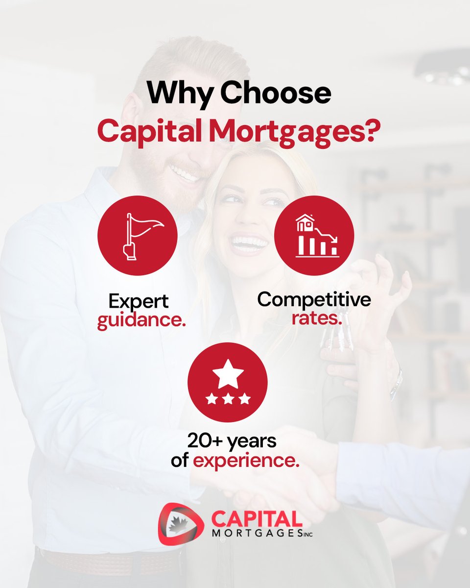 When it comes to your mortgage, you deserve the best. Here’s why so many Canadians trust Capital Mortgages. 💼 Let’s make your dream home a reality. #CapitalMortgages #MortgageExperts