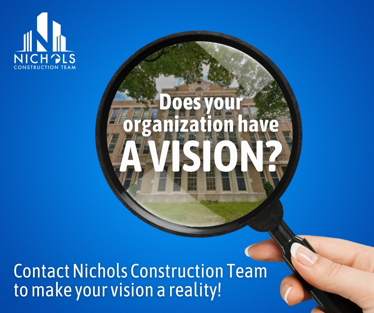 NicholsTeamROC's tweet photo. Does your organization have a need and vision for growth, expansion, or a complete revamp to build a stronger future? At Nichols Construction Team, we’re here to make it a reality.💡✨ 

From idea to execution, we specialize in bringing your goals to life. We take the time to ... https://t.co/zEDxi6BWGU