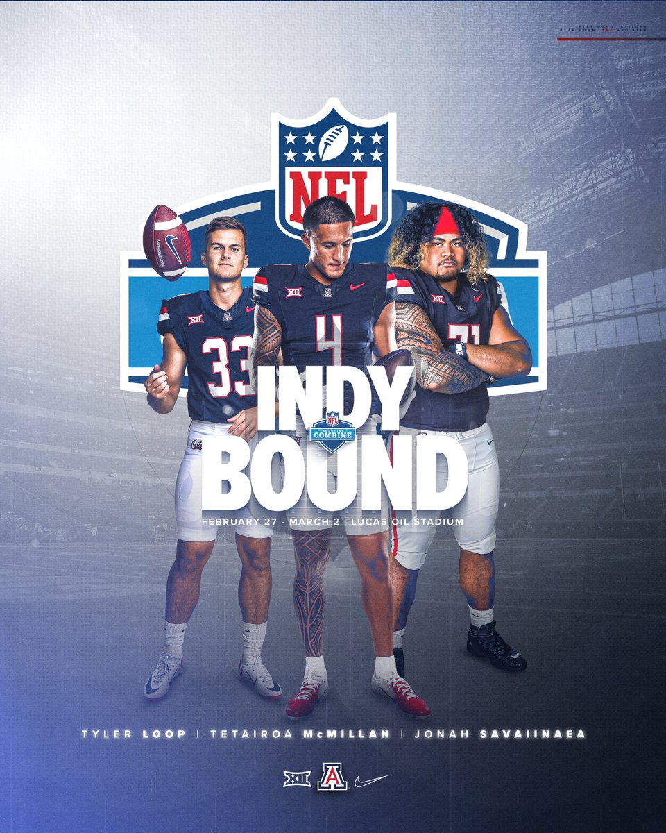 ArizonaFBall's tweet image. 3️⃣ Wildcats are headed to Indianapolis ✈️
