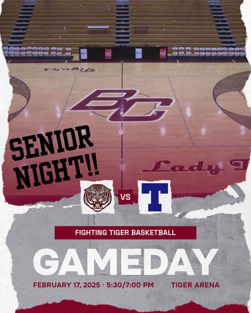 SENIOR NIGHT!!
<a href="/BRECKBASKETBALL/">BRECK CO. BASKETBALL</a> will be honoring their seniors tonight v. Whitesville! 

#WeAreBC