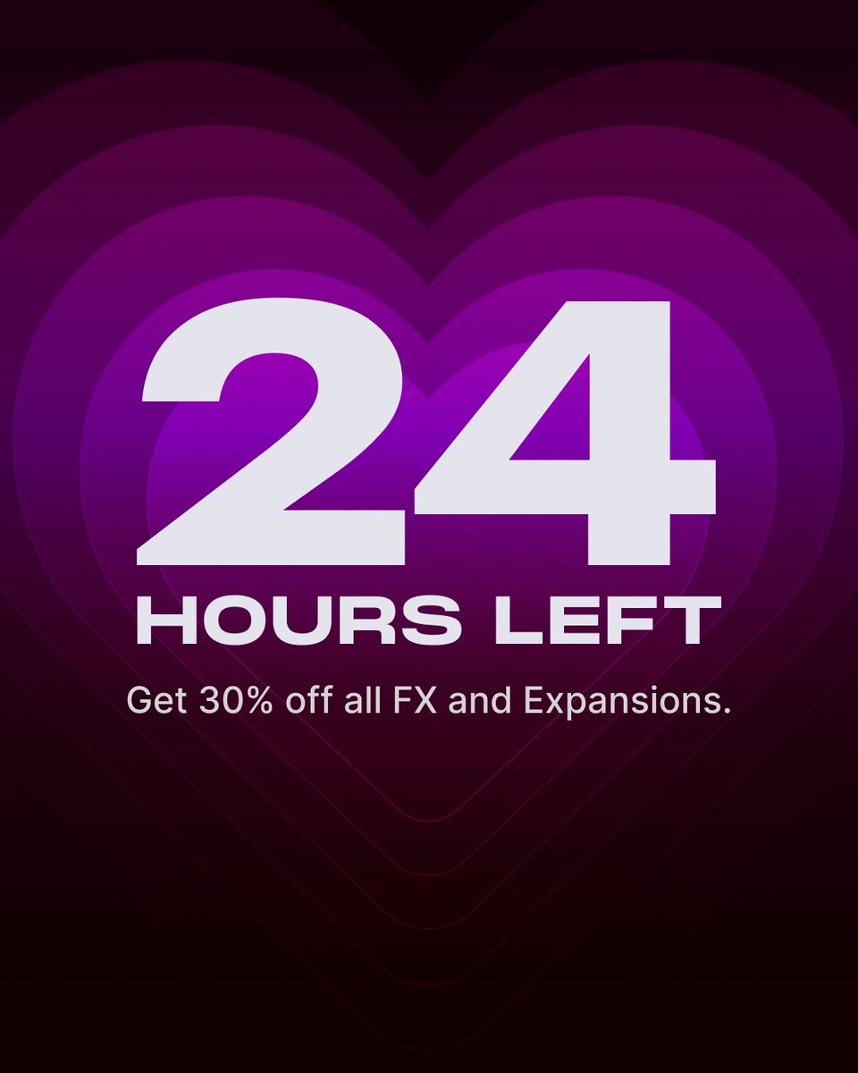 Minimal Audio (@minimal_audio) on Twitter photo There are only 24 hours left in our Valentine’s day flash sale ♥️ 
Head over to the site now to save 30% on all Effects and Expansions. 
minimal.audio There are only 24 hours left in our Valentine’s day flash sale ♥️ 
Head over to the site now to save 30% on all Effects and Expansions. 
minimal.audio