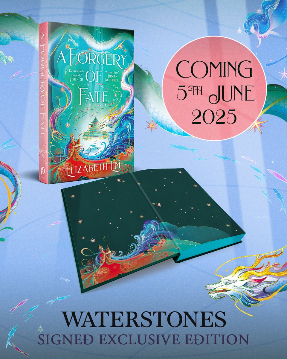 Hodderscape (@hodderscape) on Twitter photo ENDPAPERS REVEAL💙
We're excited to share the endpapers design for the <a href="/waterstones/">Waterstones</a> exclusive edition of A Forgery of Fate by <a href="/lizlim/">Elizabeth Lim 🐉Preorder A FORGERY OF FATE! 🌊</a>
This edition will feature:
✨Signature from the author
✨Exclusive endpaper design
✨Blue sprayed edges
Pre-order now: brnw.ch/21wQKYg ENDPAPERS REVEAL💙
We're excited to share the endpapers design for the <a href="/waterstones/">Waterstones</a> exclusive edition of A Forgery of Fate by <a href="/lizlim/">Elizabeth Lim 🐉Preorder A FORGERY OF FATE! 🌊</a>
This edition will feature:
✨Signature from the author
✨Exclusive endpaper design
✨Blue sprayed edges
Pre-order now: brnw.ch/21wQKYg
