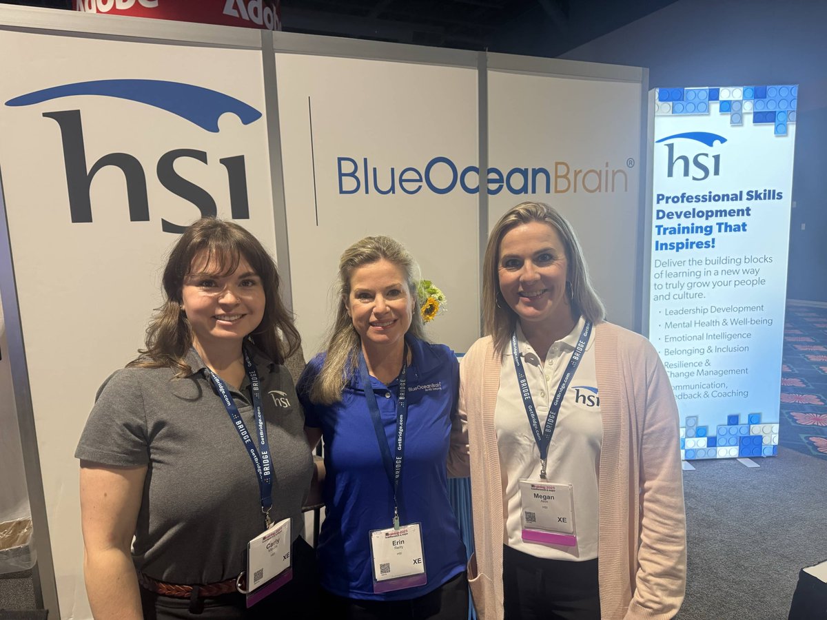 Be sure to stop by HSI Blue Ocean Brain’s booth #601 at #trainingconf to discover the latest in #employeetraining and development. Carly Moulis, Megan Akin and Erin Reilly look forward to meeting you!