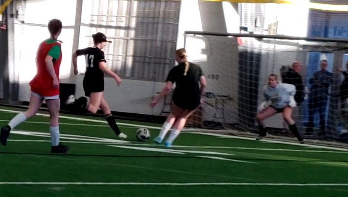 Winter Indoor Week 5! ⚽️
No subs, no problem. Scored a goal! 🎉
#soccergirl #classof2027