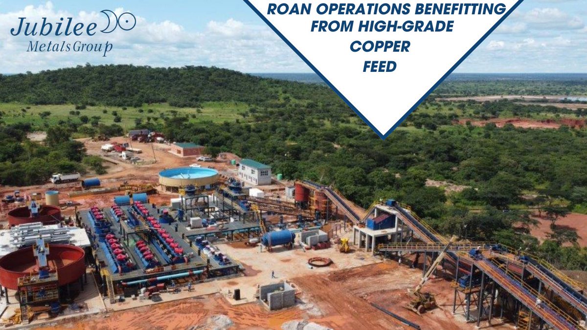 Operations at Roan are already demonstrating the positive impact of processing our recently secured high-grade #copper feed material, with the copper grades in our concentrates increasing in line with our expectations. 

We look forward to results of the first full week!

#Mining