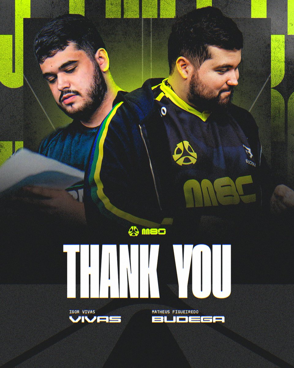 Today we say goodbye to two of the key pillars of our Rainbow Six Siege program the last two years. 

We owe much to the work <a href="/budegadeleao/">budegadeleao</a> and <a href="/VivasR6/">Vivas</a> put in and want to say thank you and good luck in the future.