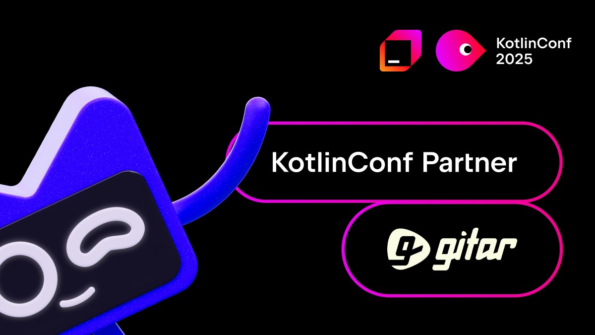 🎉 KotlinConf welcomes <a href="/gitarcode/">Gitar</a> as our Bronze Partner! 
Gitar uses agentic AI to simplify code maintenance for developers with automated solutions for dead code cleanup, feature flag removal, and seamless app migrations. Boost efficiency and code quality effortlessly!