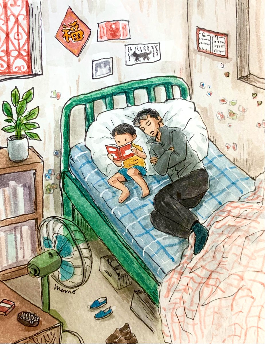 momomonmon55's tweet photo. 龍捲風「信一、10分だけ眠らせてくれ」
信一「うん。あのね、お腹空いたら起こしてもいい？」
（龍捲風/信一）

（あったかもしれない九龍城寨） https://t.co/AdLPfLiFI2