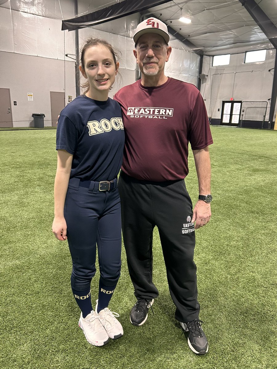 RockGoldRios's tweet photo. Olivia an awesome time at the Eastern University softball camp! 🌟 Got fantastic instruction from Coach Mauro and his staff. Feeling so inspired and grateful for all the tips and skills I learned! 🥎💪 #SoftballCamp #EasternUniversity #CoachMauro #Grateful #LearningJourney https://t.co/H9znLbD9kU
