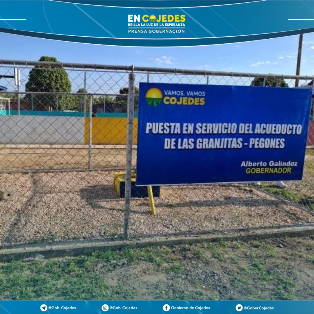 Gobercojedes's tweet photo. Este domingo 16 de febrero fue entregado y puesto en marcha un pozo de agua con 40 metros de profundidad y una producción de cinco litros por segundo, para favorecer a más de mil personas que habitan en la comunidad Las Granjitas - Pegones del municipio Tinaquillo. https://t.co/5t9u4VuEGM