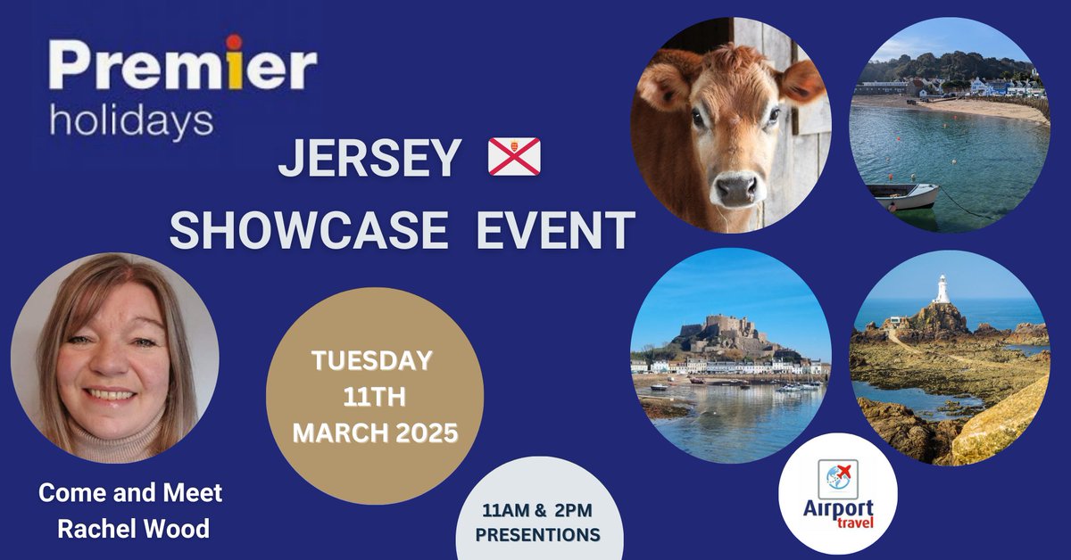 Humberside Airport (@humberside) on Twitter photo Come to our Jersey Showcase Event - Tuesday 11th March 2025.
Meet Rachel Wood from Premier Holidays presenting at 11am & 2pm.
To book:
☎️01652 682000
📩sales@humbersideairporttravel.co.uk
humbersideairport.com/news/jersey-sh…
#jersey #humbersideairport #summer25 Come to our Jersey Showcase Event - Tuesday 11th March 2025.
Meet Rachel Wood from Premier Holidays presenting at 11am & 2pm.
To book:
☎️01652 682000
📩sales@humbersideairporttravel.co.uk
humbersideairport.com/news/jersey-sh…
#jersey #humbersideairport #summer25
