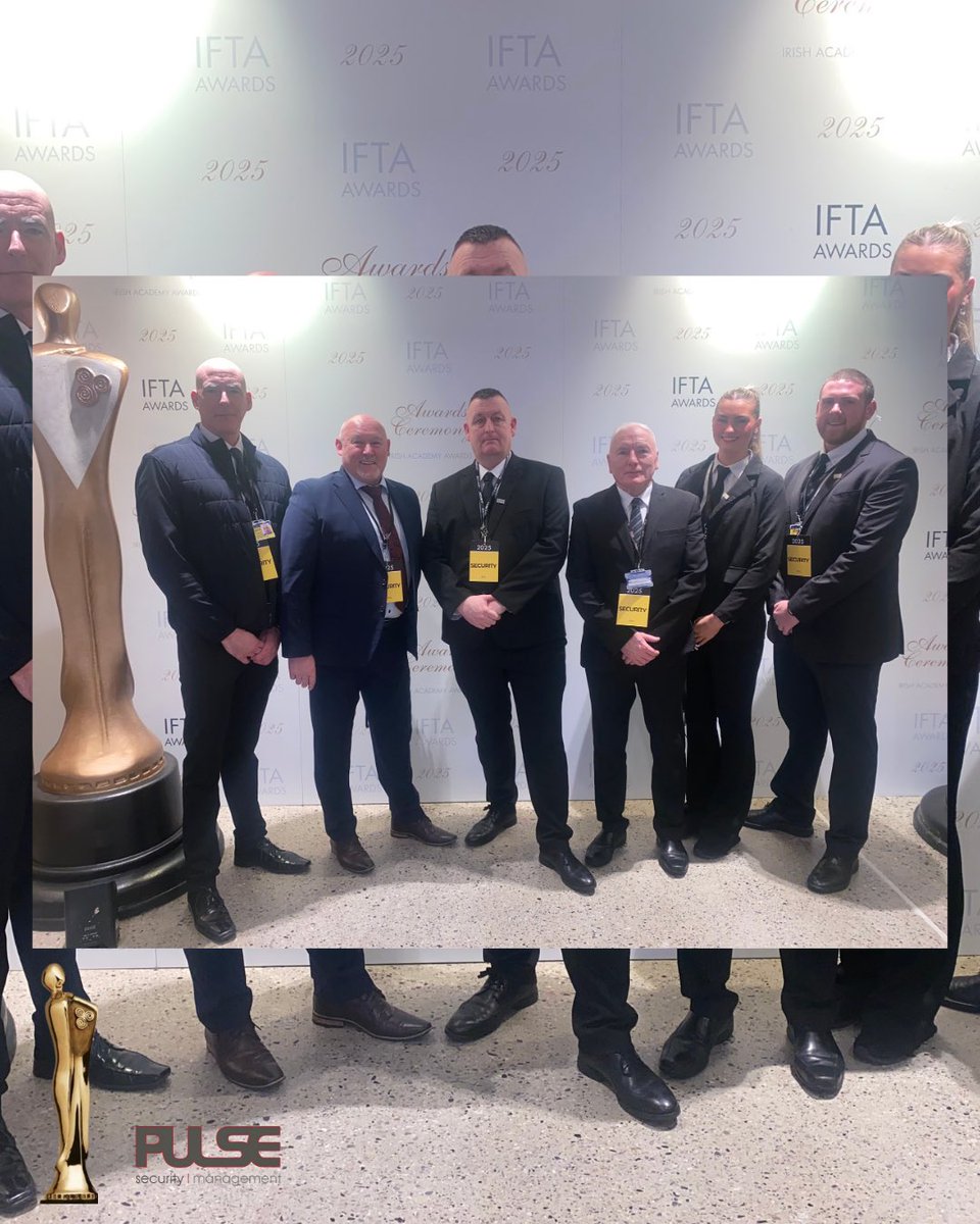 PulseSecurityM1's tweet image. Proud to be the main security provider for Ireland&apos;s biggest night in film &amp;amp; TV, celebrating world-class Irish talent! !! A From close protection for the stars to full we ensured a safe &amp;amp; seamless night.
Thanks to the IFTA team for trusting us again! L #PulseSecurity