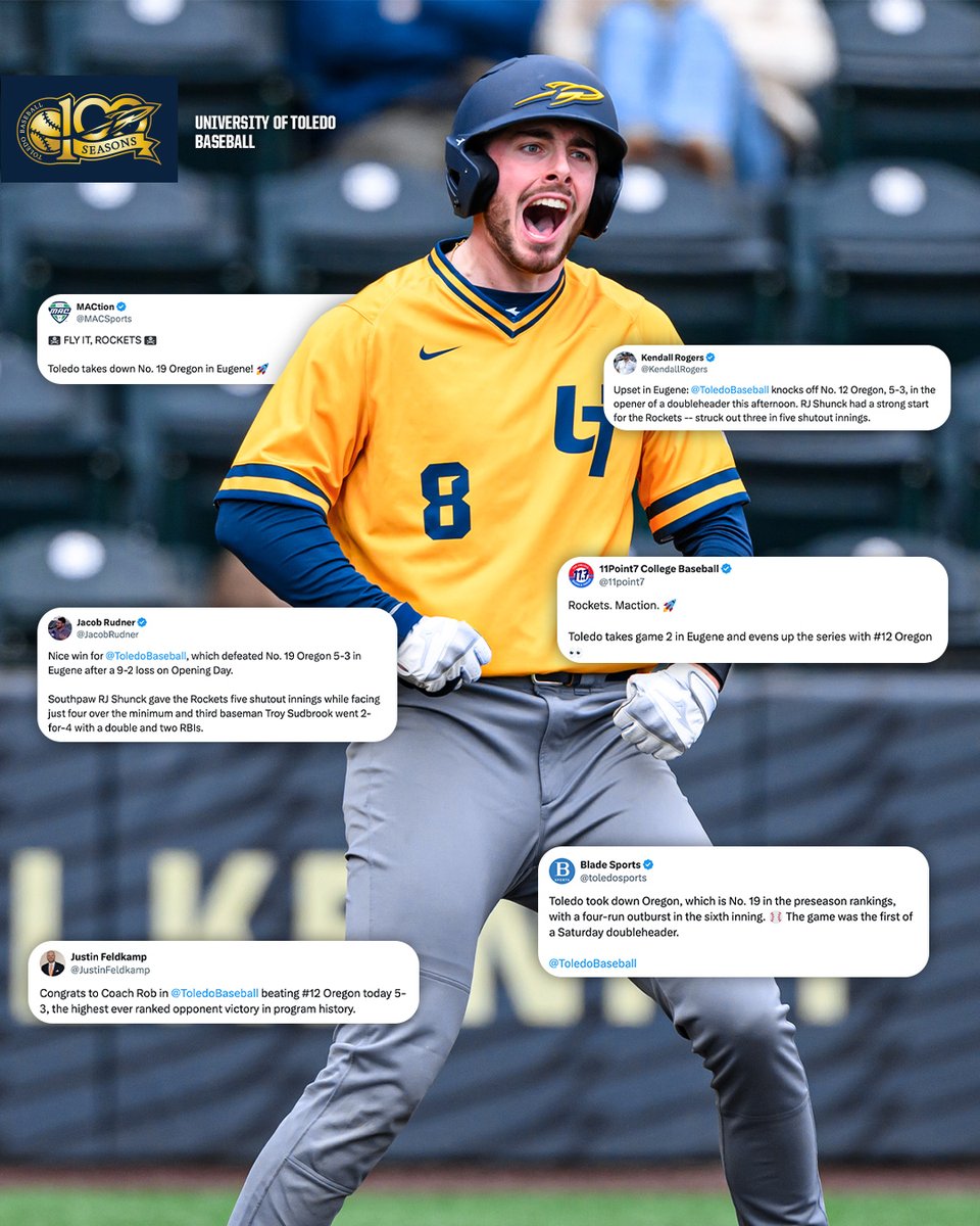 Eyes on the Rockets for opening weekend 👀🚀

#TeamToledo