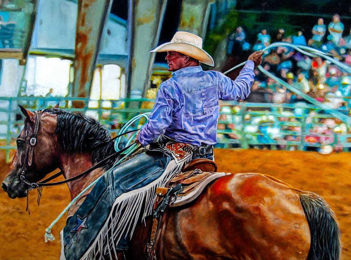 We are incredibly proud to celebrate Elkins High School student, Hyewon (Joy) Park, whose stunning painting, “Night at the Arena,” has earned the title of 2025 Reserve Grand Champion Work of Art at the Houston Livestock Show and Rodeo School Art Program Award Ceremony!

Joy’s