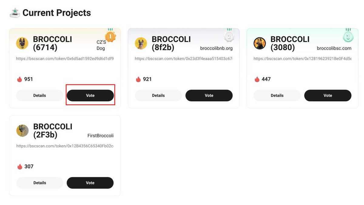 🚨Broccoli Community, It’s Time to Rise!🚨

We have the power to secure a FREE listing on KuCoin—but we need YOUR votes!🗳️🔥

Head to KuCoin now and cast your vote for $BROCCOLI🥦

Every vote brings us closer to mass adoption and more exposure for our beloved dog!

Let’s claim