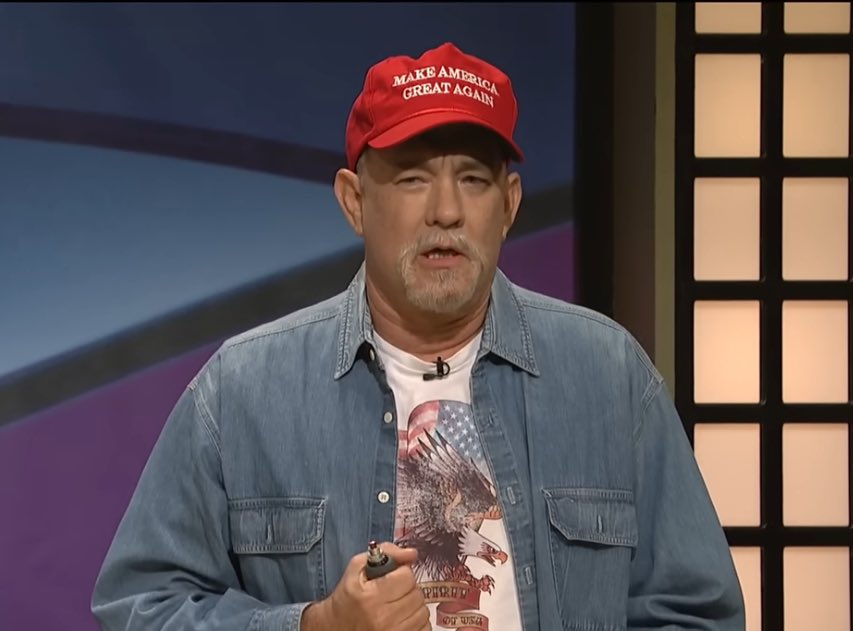 🤖 automated™️

This is trending???  Tom Hanks on SNL is insulting to snowflake trumpers?!?

This was from 2016. Y’all just now got around to it?

Buy my nuts.
