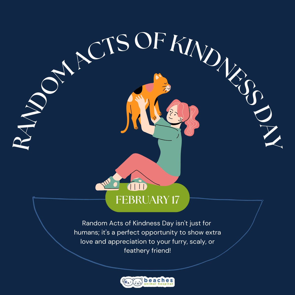 Kindness isn’t just for people—it’s for our pets too! 🐾💖 This Random Acts of Kindness Day, take a moment to show your furry, scaly, or feathery friends how much they’re loved. 🐕🐱 

#love #instagood #cute #pet #petstagram #photooftheday #instamood #adorable #instapet