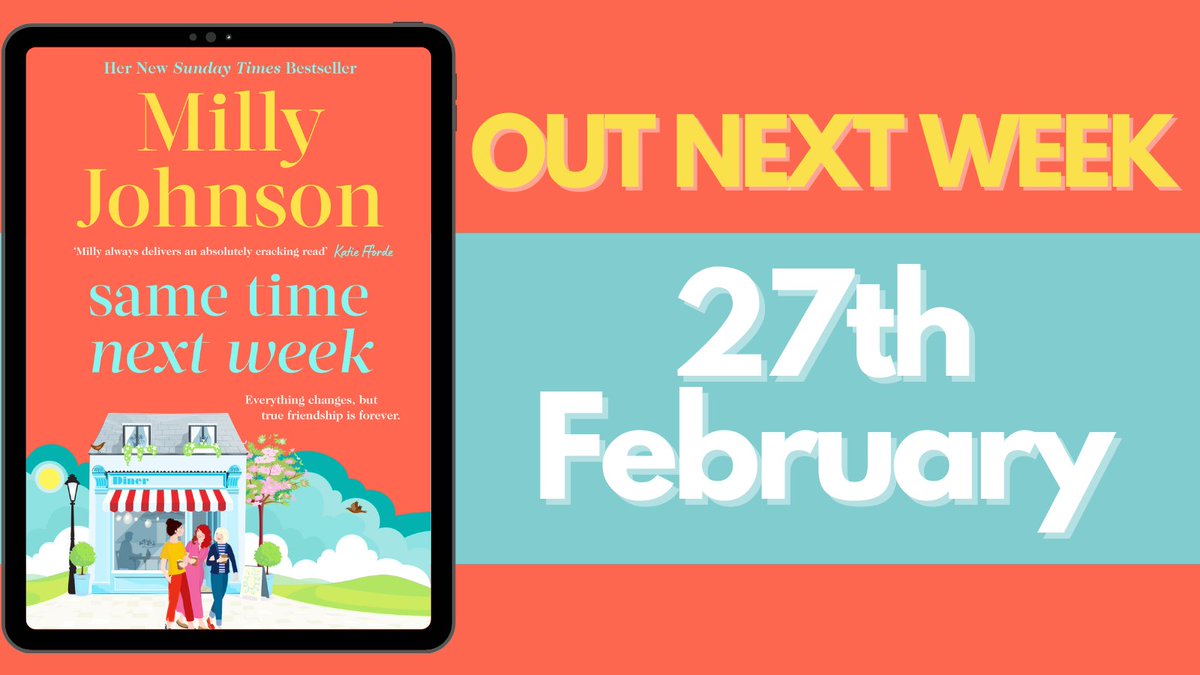 simonschusterE's tweet image. OUT NEXT WEEK from bestselling author @millyjohnson 

#SameTimeNextWeek is a heartwarming story about a group of women who meet to share their worries. Together, can they find the answers, courage and support they need?

bit.ly/3CIVvqd