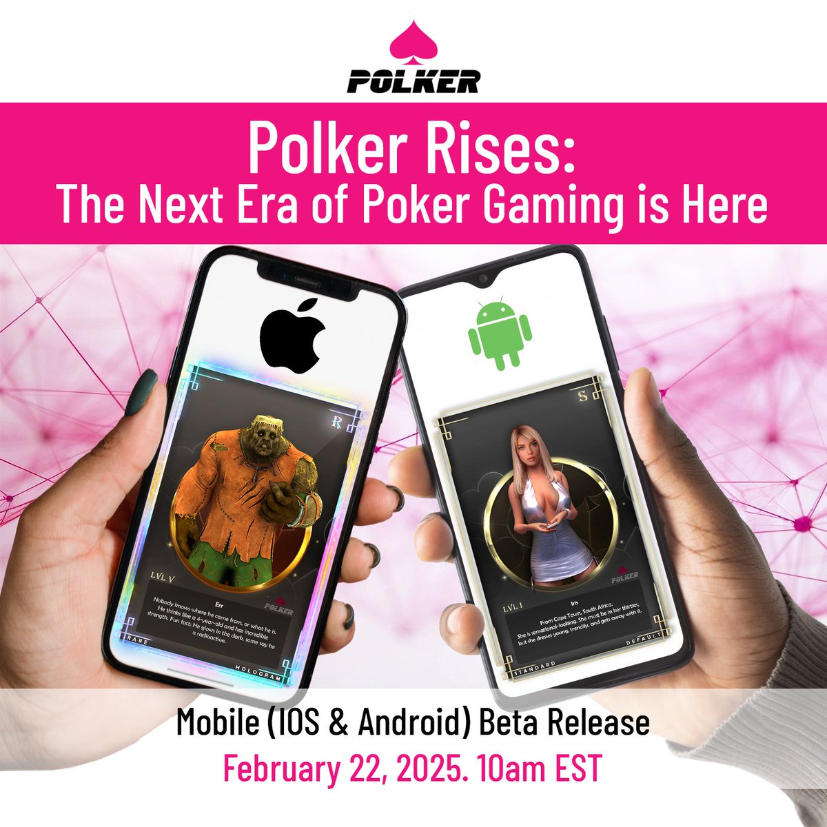 🚀 Polker Mobile Beta Launch – Play Anywhere! 🎮

Polker is going mobile! Get ready for the exclusive beta release on February 22, 2025 and be among the first to experience poker like never before—on the go

The wait is over! Polker Mobile Beta is launching on February 22, 2025,