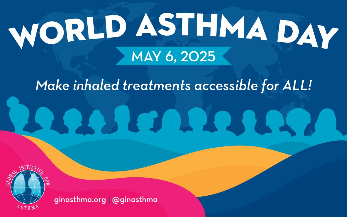 To celebrate World Asthma Day 2025, GINA has chosen the theme "Make Inhaled Treatments Accessible for ALL”. Inhaled medications are essential both for controlling the underlying disease &amp; treating attacks in people with asthma, and access is vital.

Visit: ginasthma.org/wad-2025/